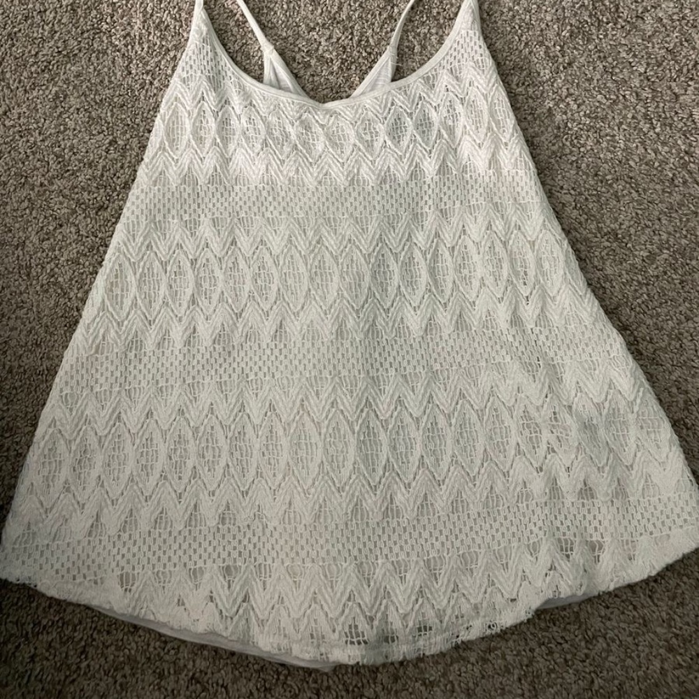 White Hollister Tank Top